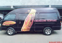 Lucozade Van Branding